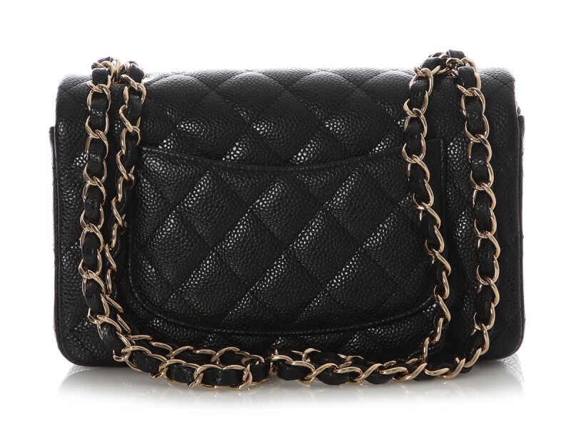 Chanel Rectangular Mini Classic Flap – Black Quilted Caviar - Görsel 2