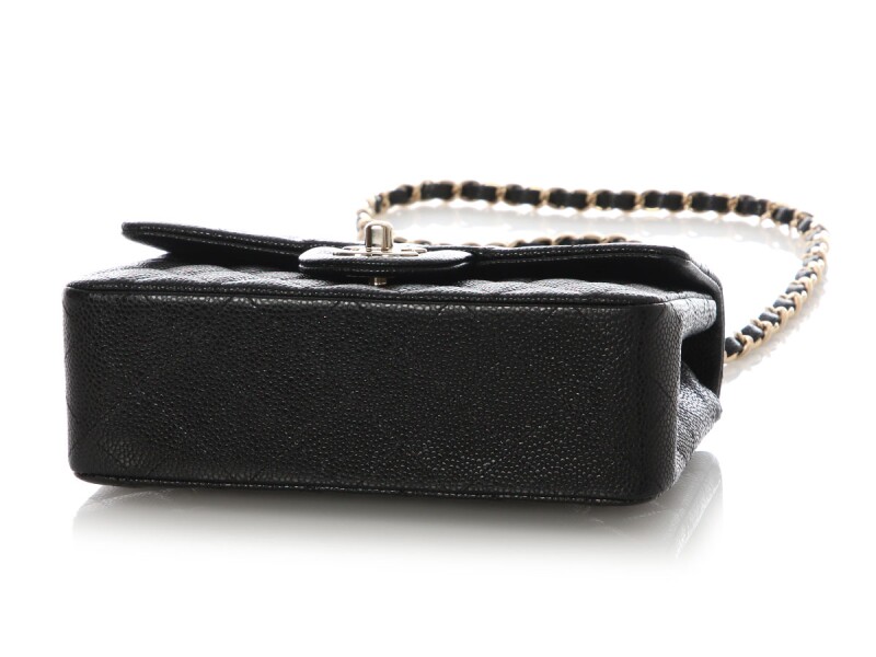 Chanel Rectangular Mini Classic Flap – Black Quilted Caviar - Görsel 3