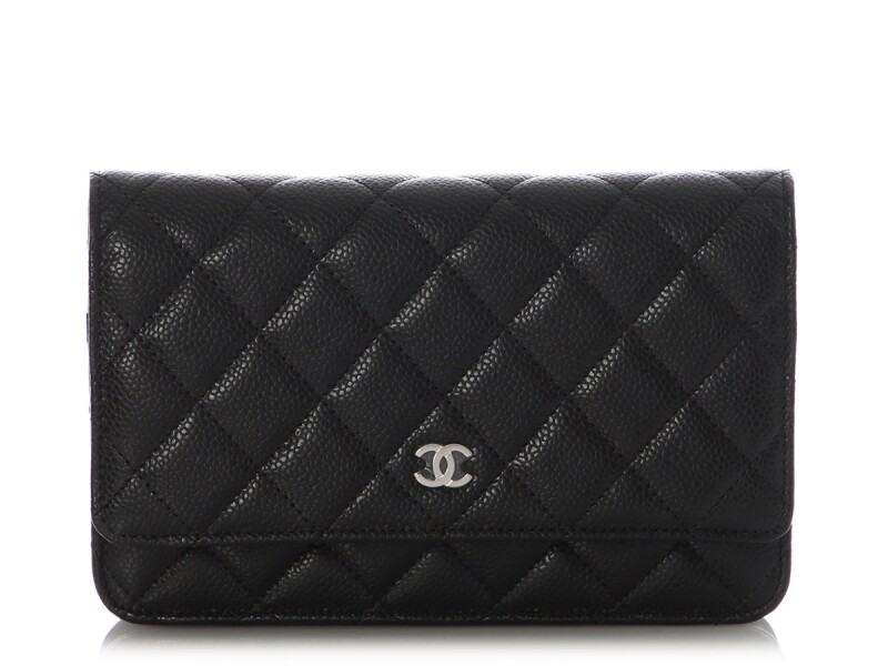 Chanel Wallet on Chain – Black Quilted Caviar