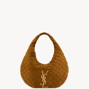 Quilted Leather Hobo Bag